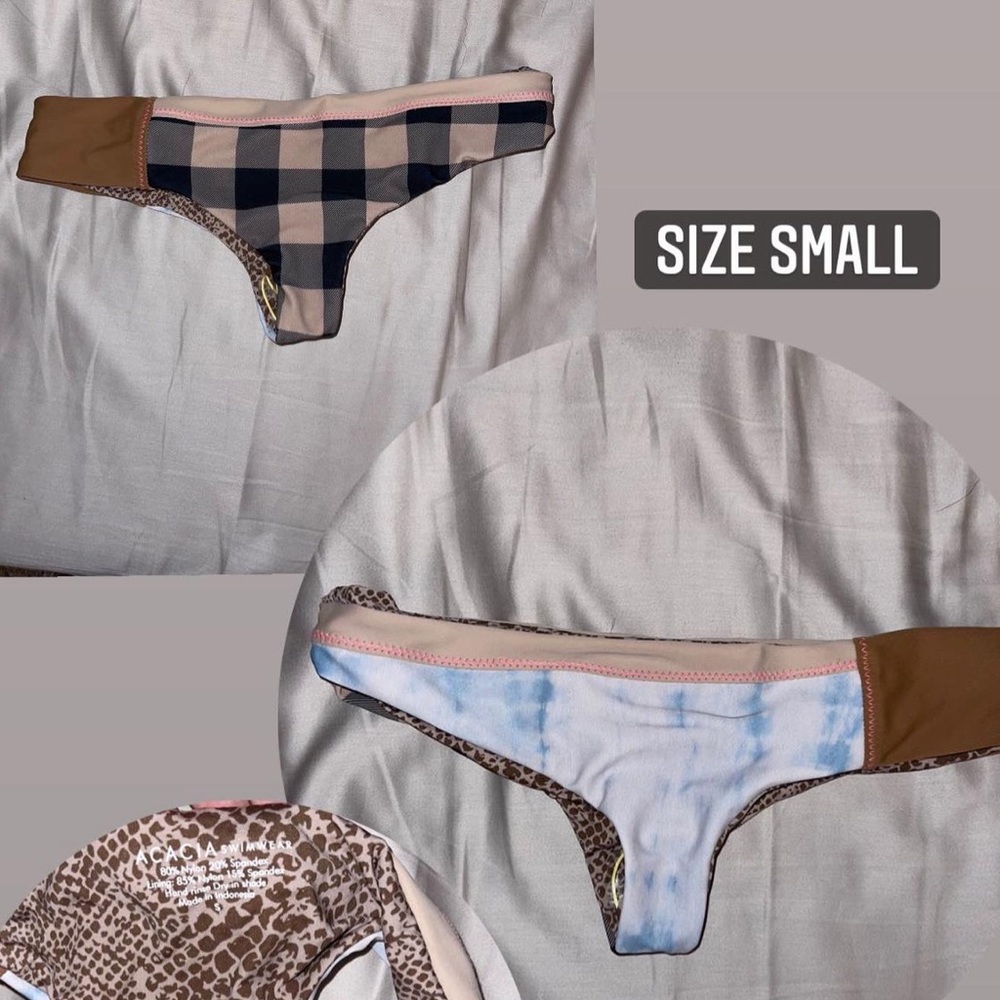 Acacia 4 way block bottom brand new with liner. Size small